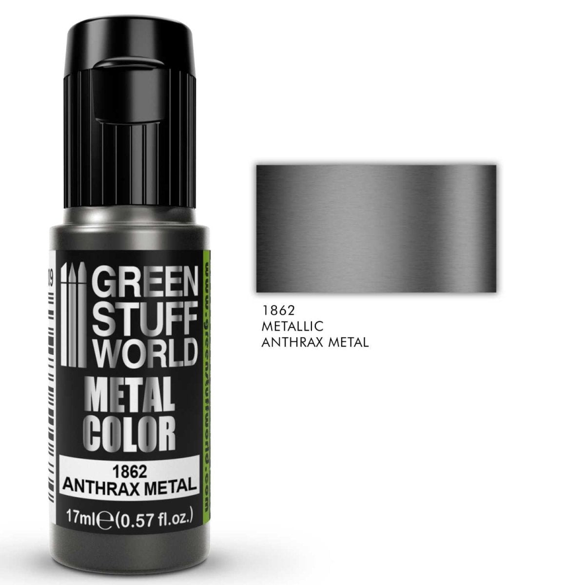 Green Stuff World Metallic Paint - Anthrax Metal