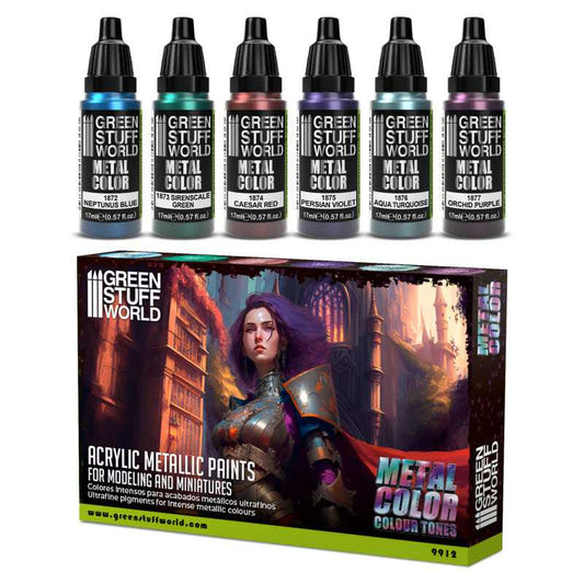 Green Stuff World paint set Metallic Paints Set - Colours
