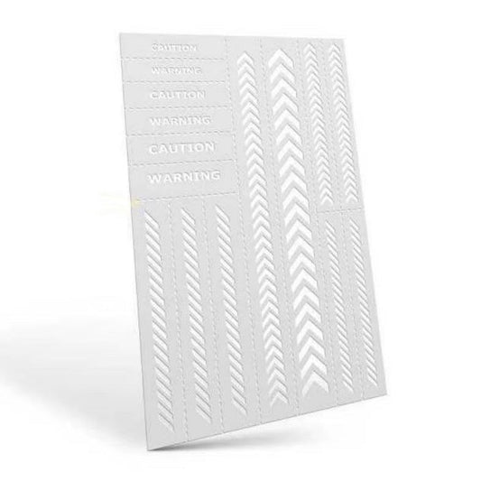 Green Stuff World flexible Mylar stencil Mylar flexible stencils - Caution Strips (5mm)