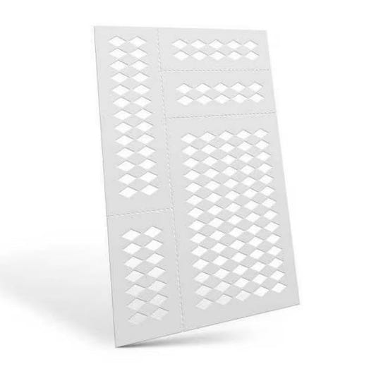 Green Stuff World flexible Mylar stencil Mylar Flexible Stencils Harlequin Medium (9x5mm)
