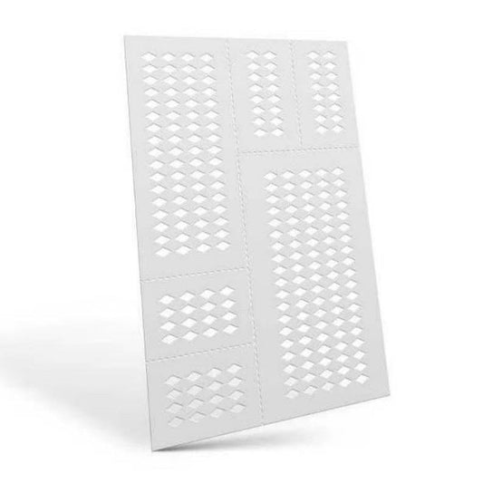 Green Stuff World flexible Mylar stencil Mylar Flexible Stencils Harlequin Small (6x3mm)