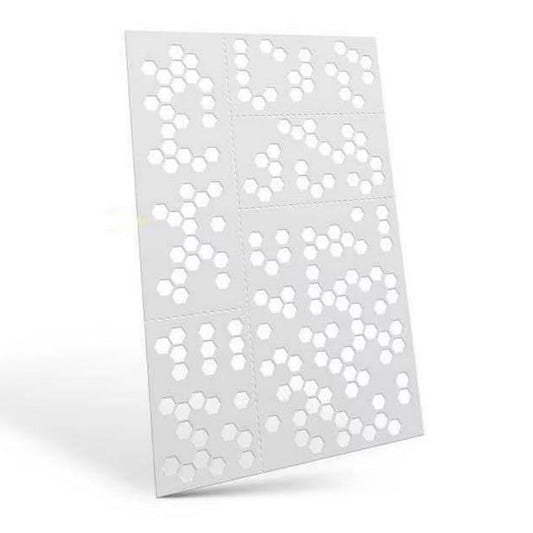 Green Stuff World flexible Mylar stencil Mylar Flexible Stencils Hex Camo (4x5mm)
