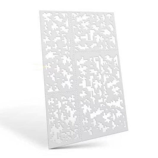 Green Stuff World flexible Mylar stencil Mylar flexible stencils - Pixel Camo (9mm)