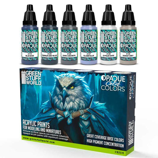 Green Stuff World paint set Opaque Paint Set - Cold Colours