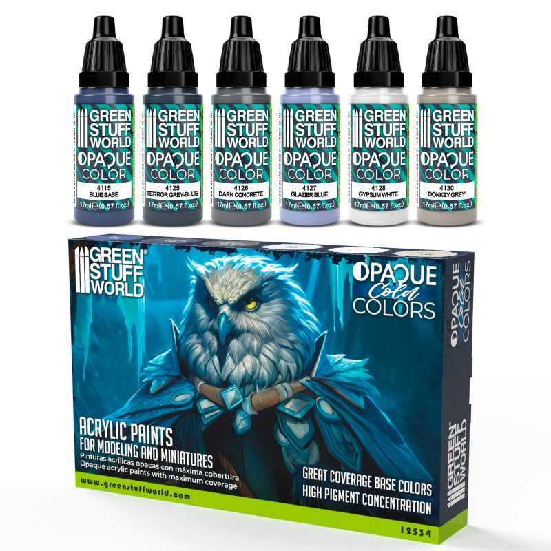 Green Stuff World paint set Opaque Paint Set - Cold Colours