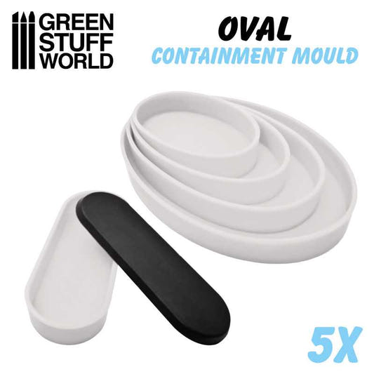 Green Stuff World Oval Containment Moulds hobby tool