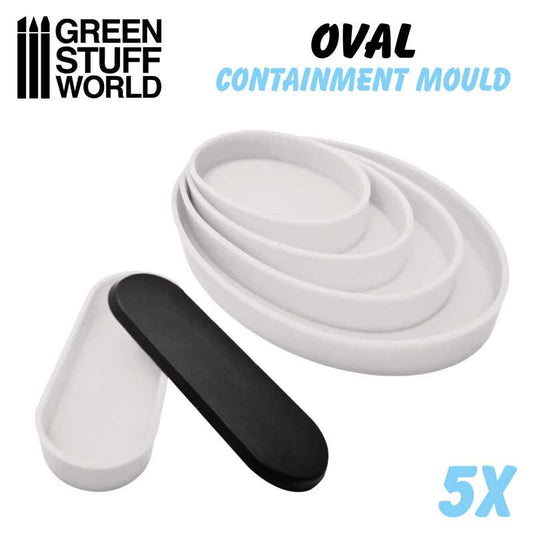 Green Stuff World Oval Containment Moulds hobby tool