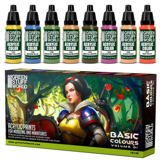 Green Stuff World paint set Paint Set - Basics 01
