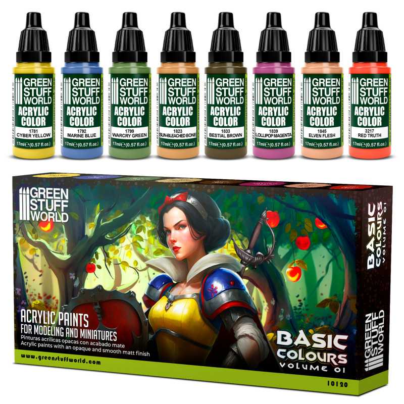 Green Stuff World paint set Paint Set - Basics 01