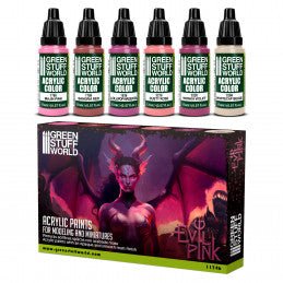 Green Stuff World paint set Paint Set - Evil Pink