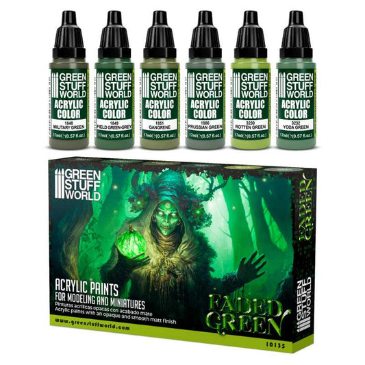 Green Stuff World paint set Paint Set - Faded Green
