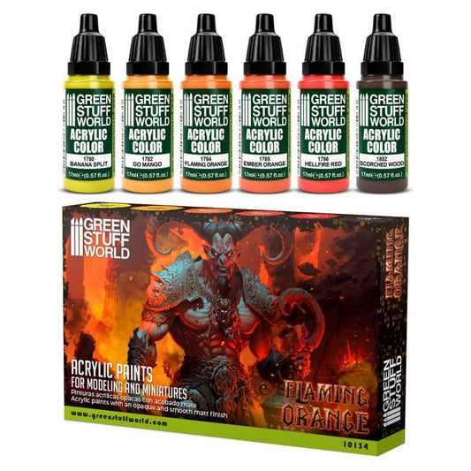 Green Stuff World paint set Paint Set - Flaming Orange