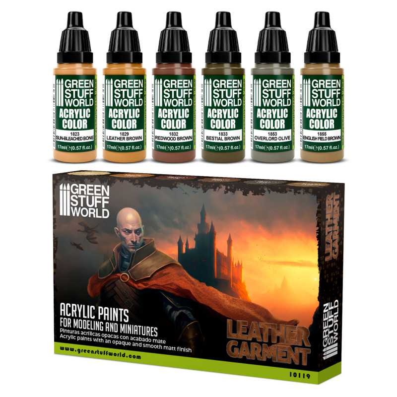Green Stuff World paint set Paint Set - Leather Brown