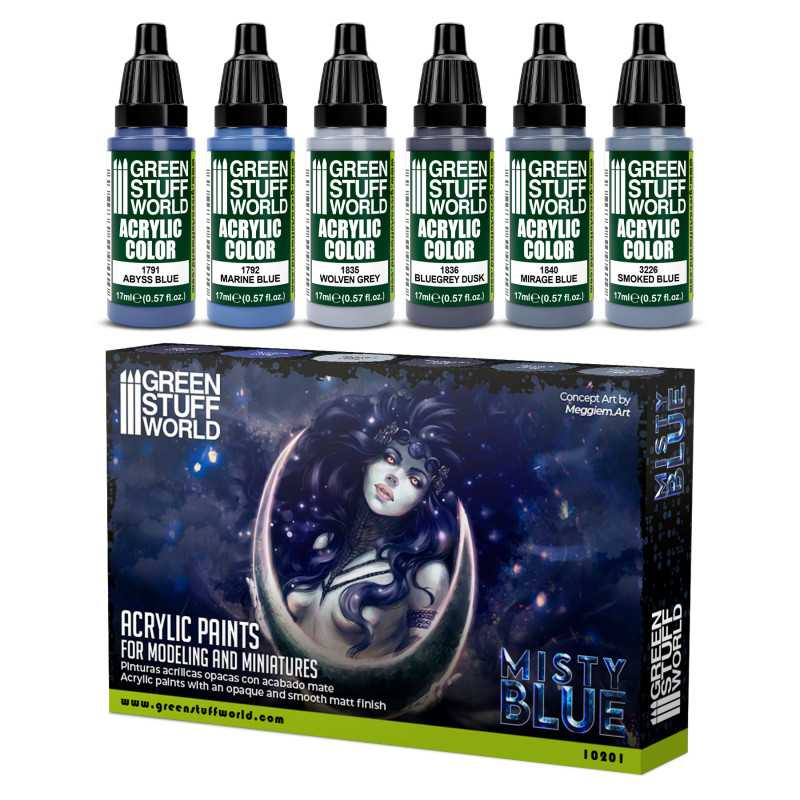 Green Stuff World paint set Paint Set - Misty Blue