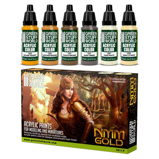 Green Stuff World paint set Paint Set - Nmm Gold