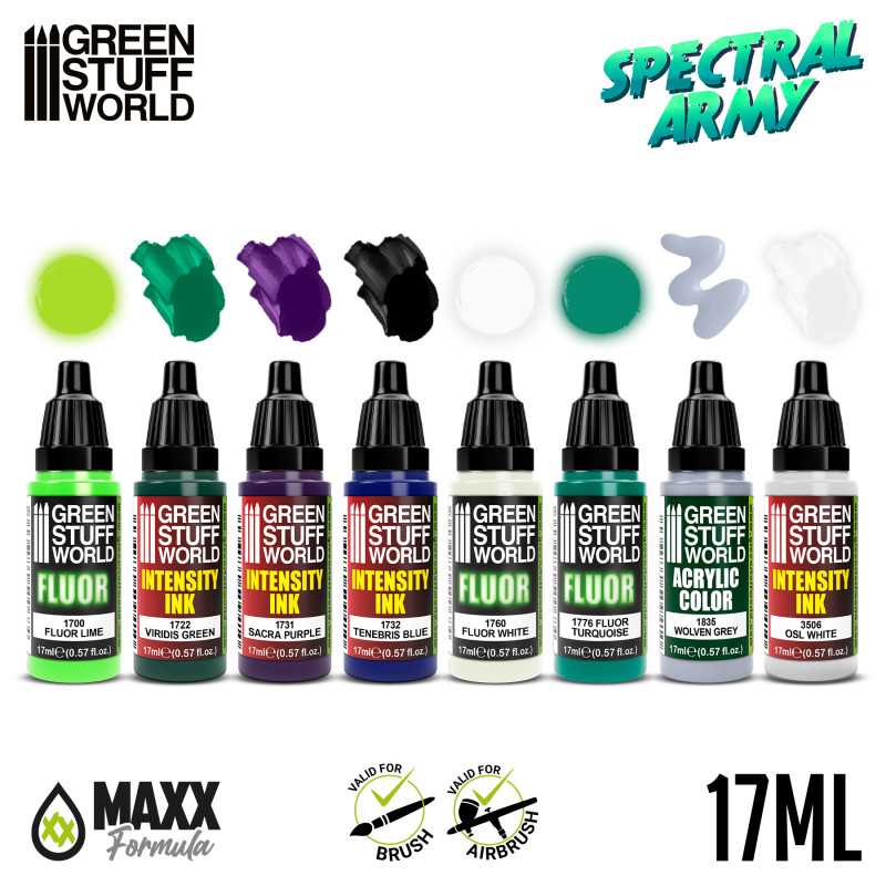 Green Stuff World Paint Set - Spectral Army - Loaded Dice