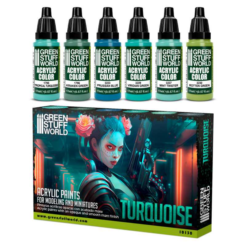 Green Stuff World paint set Paint Set - Turquoise