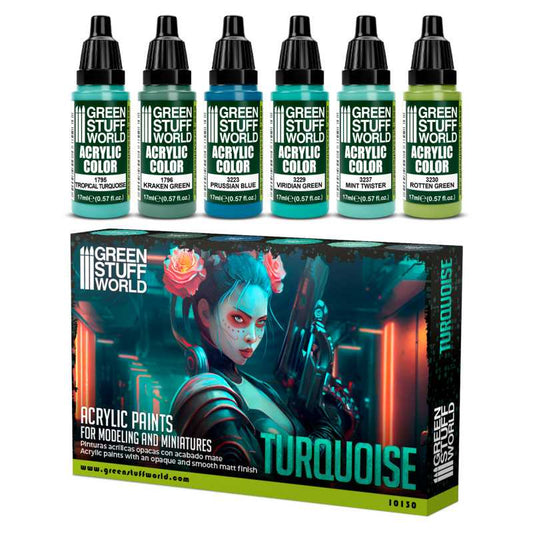 Green Stuff World paint set Paint Set - Turquoise