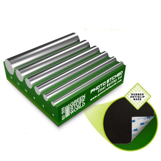 Green Stuff World Kneadatite Green Stuff epoxy putty Photo Etched Rolling Set