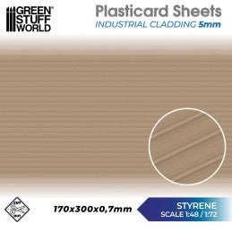Green Stuff World - Plasticard - Industrial Cladding 5mm - Loaded Dice