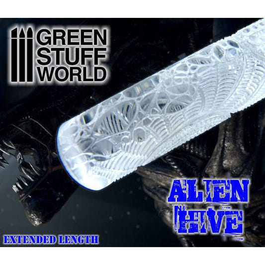 Green Stuff World textured rolling pin Rolling Pin Alien Hive