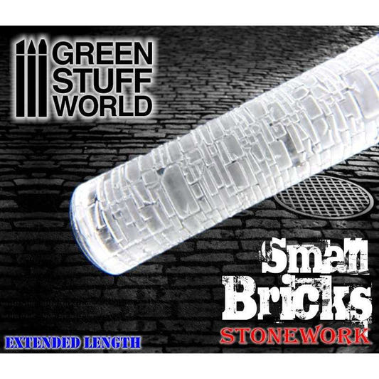 Green Stuff World textured rolling pin Rolling Pin Small Bricks
