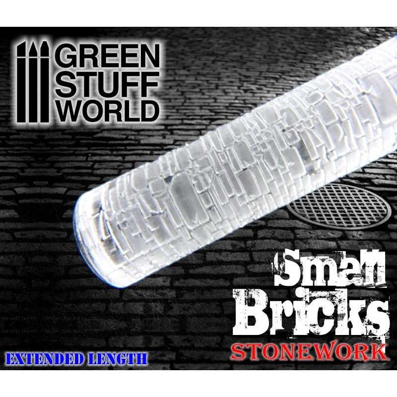 Green Stuff World textured rolling pin Rolling Pin Small Bricks