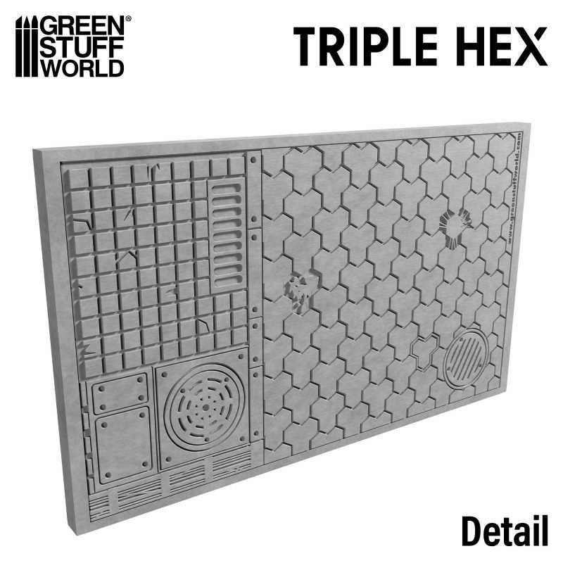 Green Stuff World Rolling Pin TripleHex - Loaded Dice