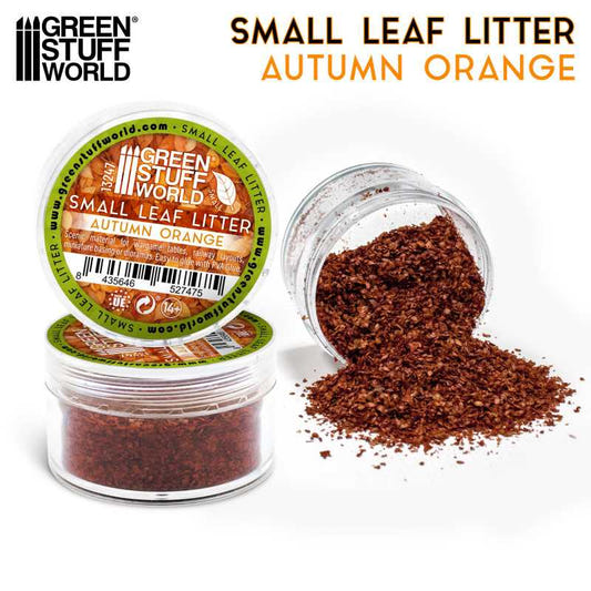 Green Stuff World Small Leaf Litter - Autumn Orange basing material