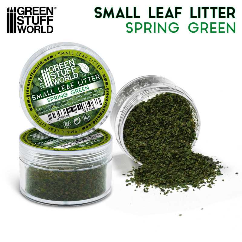 Green Stuff World Small Leaf Litter - Spring Green basing material