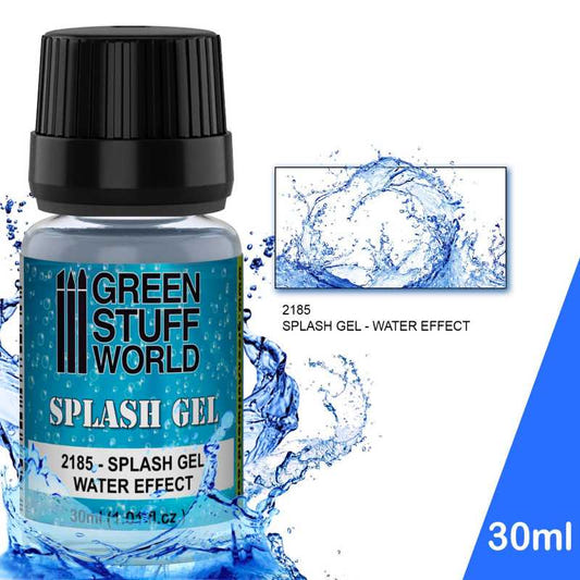 Green Stuff World Splash Gel Water Effect 30ml bottle with a splashing wave graphic