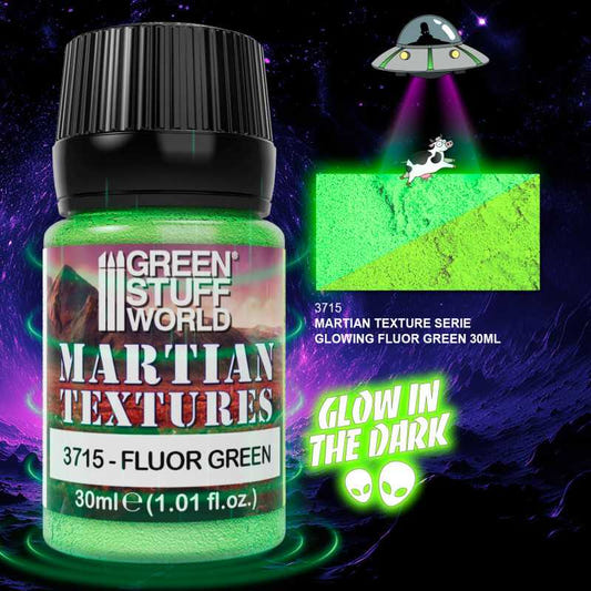 Green Stuff World Textured Paint Textured Paint - Martian - Fluor Green 30ml bottle