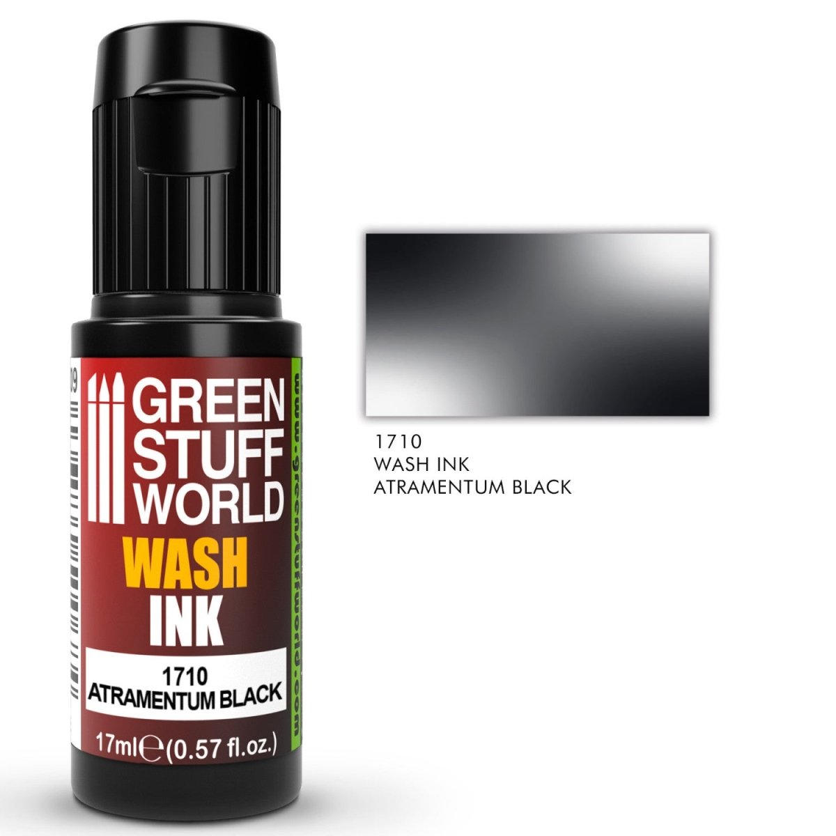 Green Stuff World Wash Ink - Atramentum Black