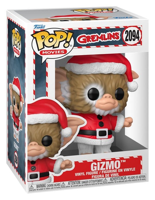 Funko Pop! Movies Gizmo no. 2094 in holiday Gremlins window box packaging