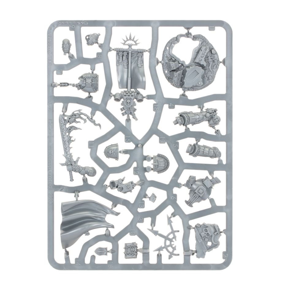 Grey Knights: Castellan Crowe sprue contents - Loaded Dice