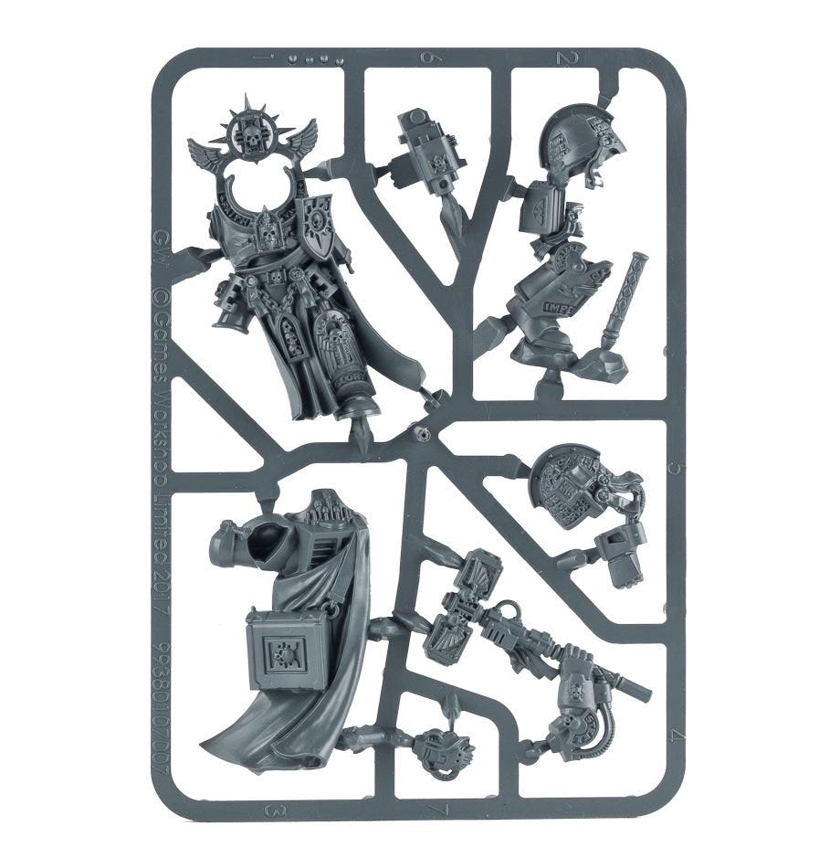 Grey Knights Grand Master Voldus unpainted plastic sprue, frame 1 of 1
