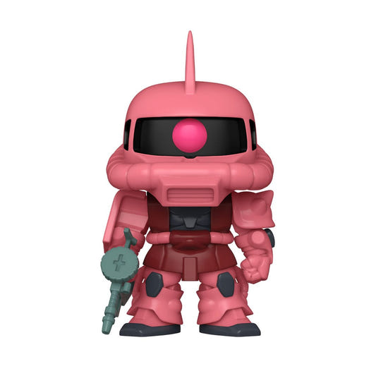 Funko Oversized Pop! Gundam Char's Zaku II mobile suit in pink with machine gun