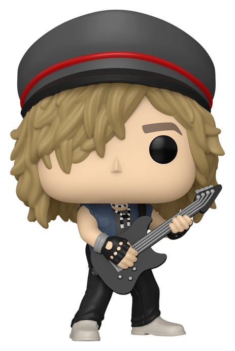 Funko Pop! Rocks Duff McKagan vinyl figure in peaked cap playing bass guitar, Guns N' Roses