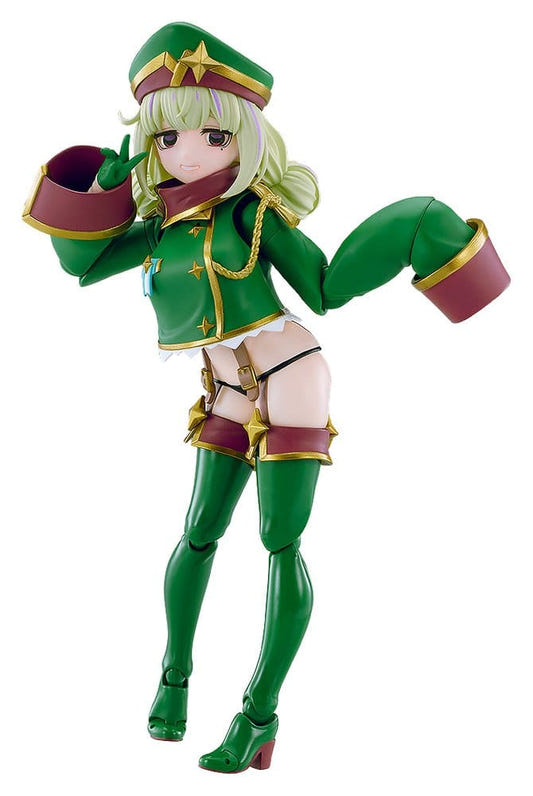 Good Smile Company figma Leopard from Gushing over Magical Girls in green uniform and cap