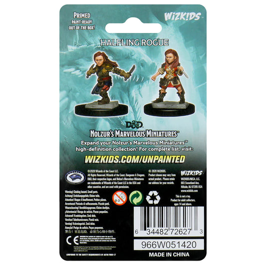 Halfling Female Rogue: D&D Nolzur's Marvelous Unpainted Miniatures (W1) 100D&D - Loaded Dice