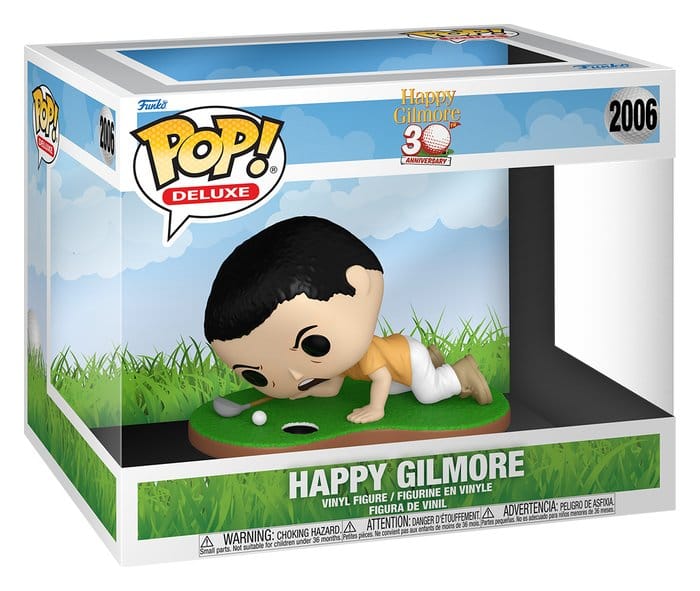 Happy Gilmore Funko POP! Deluxe vinyl figure in its wide window box, number 2006