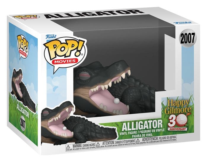 Alligator Funko POP! Movies vinyl figure in its Happy Gilmore window box, number 2007