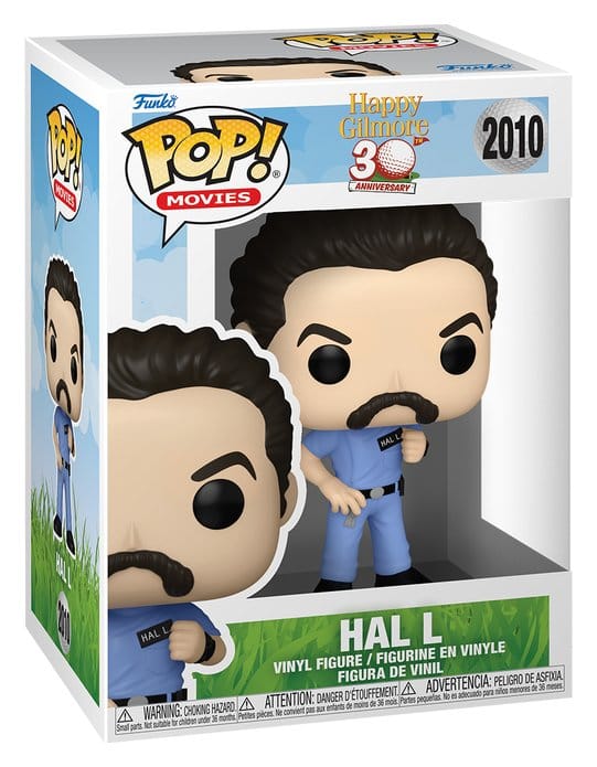 Hal L Funko POP! Movies vinyl figure in its Happy Gilmore window box, number 2010