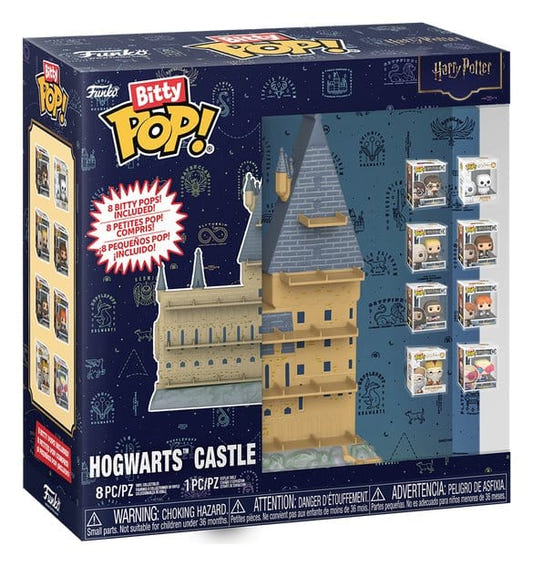 Funko Harry Potter Bitty Pop! Hogwarts Castle playset box with Bitty Pop! figures
