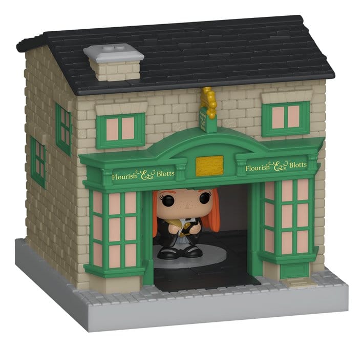 Funko Bitty Pop! Towns Flourish & Blotts building with Ginny Weasley mini figure, Harry Potter