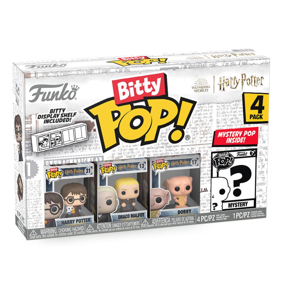 Funko Harry Potter Bitty Pop! Harry 4-pack in its box with mystery Pop! inside