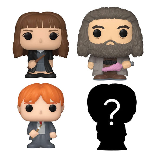 Harry Potter Bitty Pop! Hermione 4-pack figures: Hermione, Hagrid, Ron and a mystery silhouette