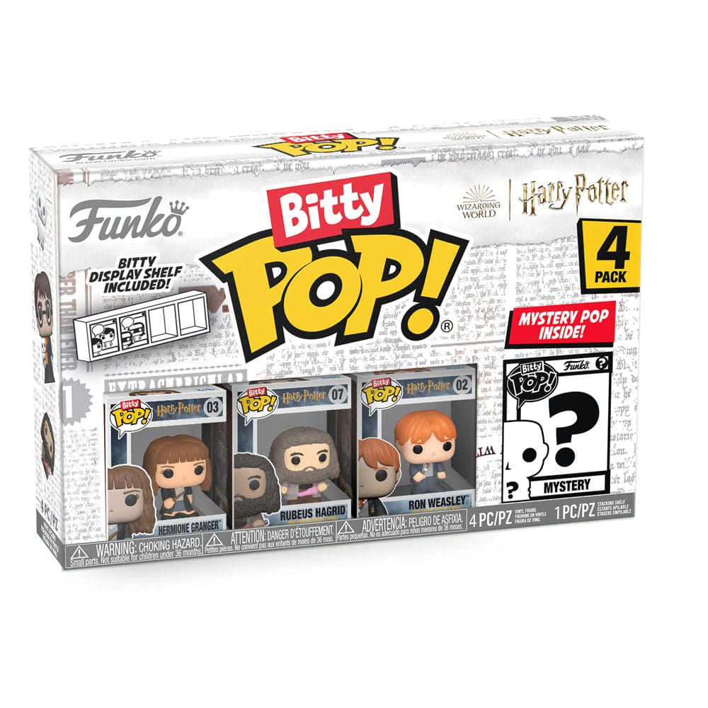 Funko Harry Potter Bitty Pop! Hermione 4-pack in its box with mystery Pop! inside