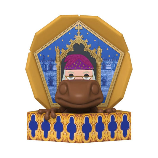 Funko Pop! Deluxe Harry Potter Chocolate Frog on its card box with Dumbledore portrait