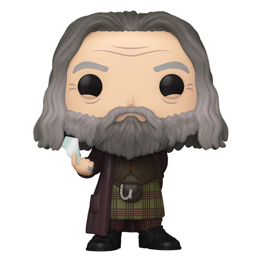Harry Potter Aberforth Dumbledore Funko Pop! vinyl figure with grey beard holding a mirror shard